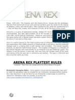 Arena Rex MMXIII Playtest Rules