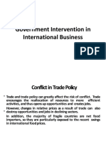 Government Intervention in International Business