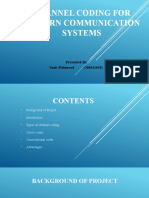 Channel Coding For Modern Communication Systems: Presented by Yasir Mehmood (200411018)