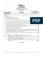 Chapter End Test: Biology