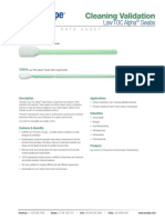 Cleaning Validation: Low TOC Alpha Swabs