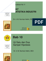 Pertemuan 4 - Uji Satu Dan Dua Sampel Hipotesis (Variansi)