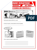 Ejercicios de Conectores de Texto para Cuarto de Secundaria