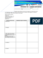 21 Century Literature From The Philippines and The World: Worksheet No. 1 - Compare and Contrast