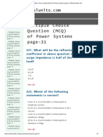 Multiple Choice Question (MCQ) of Power Systems Page-21