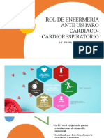 Rol de Enfermeria Ante Un Paro Cardiaco-Cardiorespiratorio: Lic. Sylena Mercedes Flores Luna