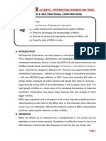 Chapter 9 - MULTINATIONAL CORPORATIONS