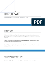 Chapter 9 Part 1 Input Vat