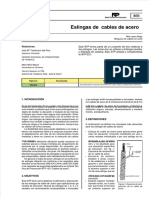 NTP ES 866 Eslingas de Cables Acero