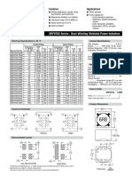 SRF0703 Series - Dual-Winding Shielded Power Inductors: Features Applications