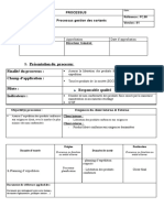 Fiche Processus Gestion Des Sortants