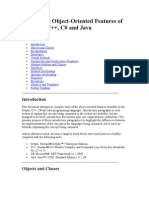 Comparing OO Features of Delphi C++ C Java