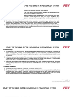 Study of The Gear Rattle Phenomena in Powertrain System: Problem Definition