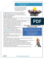 Tool Box Talk #12: Noise at Work