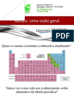 Aula Ligas Metálicas Uma Visão Geral