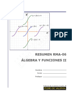 Resumen Algebra y Funciones