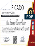 Certificado Ana