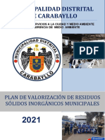 Plan de Valorizacion de Rrss Inorganicos 2021