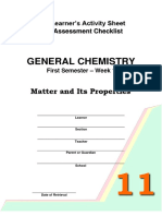 GENERAL CHEMISTRY Grade 11-1S-W1