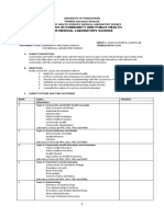 Syllabus in Community and Public Health For Medical Laboratory Science