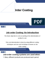 Job Order Costing