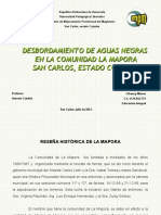 (Nuevo) Diagnostico Comunitario Desbordamiento de Aguas Negras en El Sector La Mapora. San Carlos, Estado Cojedes - Lifrancy Mieres