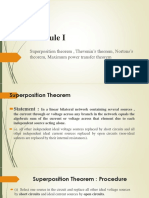 Superposition Theorem, Thevenin's Theorem, Nortons's Theorem, Maximum Power Transfer Theorem