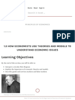 1.3 How Economists Use Theories and Models To Understand Economic Issues - Principles of Economics