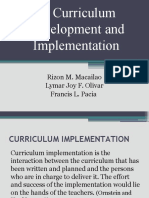 Curriculum Implementation Report