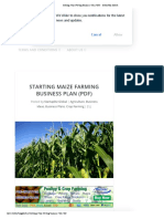 Starting Maize Farming Business Plan (PDF) - StartupBiz Global