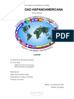 Tipos de Servicios en La Mesa