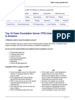 Top 10 Team Foundation Server (TFS) Interview Questions & Answers