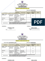 Department of Education: Learners Name: ROMAN B. TRINIDAD JR. Grade Level: KINDERGARTEN