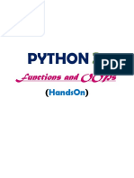 Python HandsOn-Function&OOPs