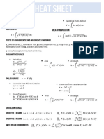 MTH102 - Cheat Sheet 1