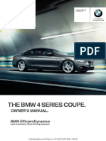 The BMW 4 Series Coupe.: Owner'S Manual