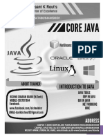 Core Java Syllabus: Bishnu Charan Barik