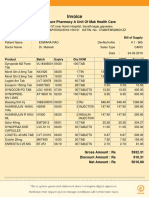 Invoice: M/S Medicure Pharmacy A Unit of Mak Health Care