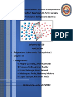 Informe 9-ADSORCION QUIMICA - Grupo 3