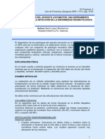 La Exploración Del Aparato Locomotor: Una Herramienta Fundamental en La Detección de La Enfermedad Reumatológica