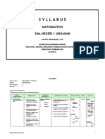 Syllabus: Mathematics Sma Negeri 1 Ungaran