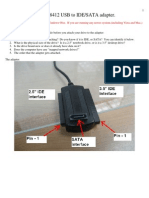 Instructions For Inland 8412 USB To IDE/SATA Adapter