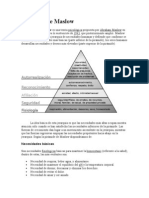 Pirámide de Maslow y Personalidad