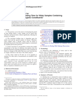 D4841-88 (2013) E1 Standard Practice For Estimation of Holding Time For Water Samples Containing Organic and Inorganic Constituents