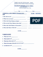 Weschler's Memory Scale Form1