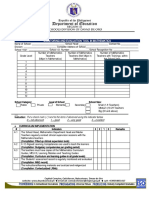 Monitoring and Evaluation Tool in Mathematics