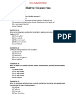 CE8604 Highway Engineering MCQ