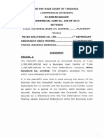 First Nationa Bank T. LTD VS Miles Comm Case No.108 of 2017 Hon - Mruma, J