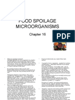 Food Spoilage Microorganisms