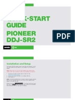 Pioneer DJ DDJ-SR2 Quickstart Guide